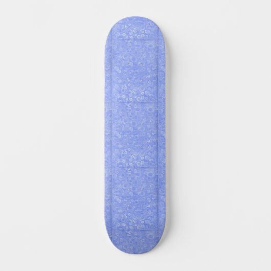 Blue And White Bubbles Persoonlijk Skateboard (Voorkant)