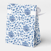 Blue and White Chinoiserie Chic Wedding Shower Bedankdoosjes (Achterkant)
