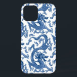 Blue and White Chinoiserie Dragon  Case-Mate iPhone Case<br><div class="desc">Gedetailleerde afbeelding van een chinoiserie draak in tinten blauw. Origineel ontwerp van Boatman Geller.</div>