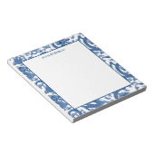 Blue and White Chinoiserie Dragon Notitieblok (Schuin)