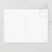 Blue and White Chinoiserie With Rabbit Topiary Feestdagenkaart (Achterkant)