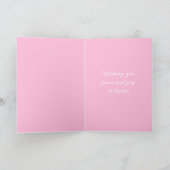 Blue and White Chinoiserie With Rabbit Topiary Kaart (Binnen)