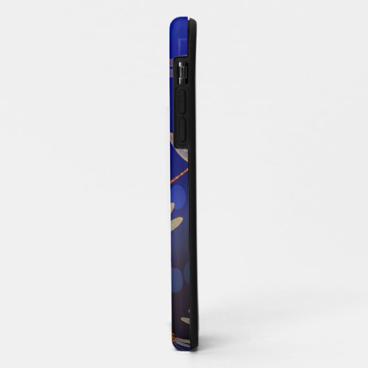 Blue and White Dragon Fly Pattern Case-Mate iPhone Case (Achterkant/links)