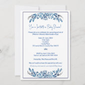 Blue and White Event Invitation Kaart (Voorkant)