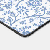 Blue and White Floral Botanical Pattern Whimsical Bureaumat (Hoek)