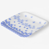 Blue and White floral design, Papieren Bordje (Gebogen)