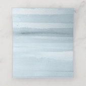 Blue and White Floral Wedding Folded Place Card Plaatskaartje (Binnenkant ongevouwen)