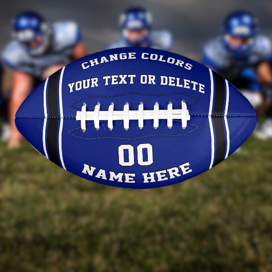 Blue and White Football Ball Specialized