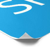 Blue and White Free Shipping Icon Poster (Hoek)