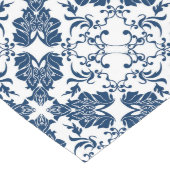 Blue and White French Country Table Runner Lange Tafelloper (Hoek)
