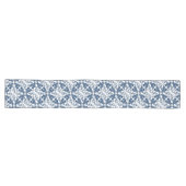 Blue and White French Country Table Runner Lange Tafelloper (Horizontaal)