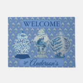 Blue and White Ginger Jars Jar Welcome Deurmat (Voorkant)