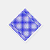 Blue and White Gingham Checkered Servetten (Hoek)