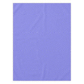 Blue and White Gingham Checkered Tafelkleed (Voorkant)