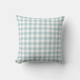 Blue and White Gingham Pattern Kussen