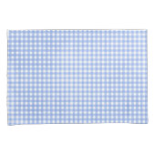 Blue and White Gingham Pattern Kussensloop (Voorkant-Rechts)