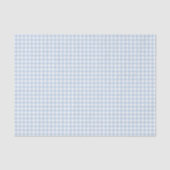 Blue and White Gingham Tissuepapier (Voorkant)