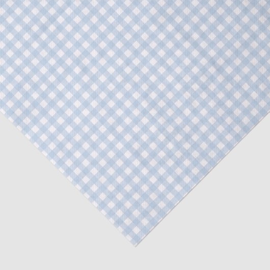 Blue and White Gingham Tissuepapier (Detail)