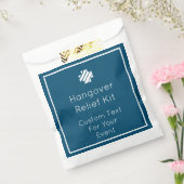 Blue and White Hangover Relief Kit Favor Bags Bedankzakje (Gezegeld)