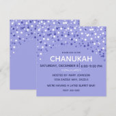 Blue and White Hanukkah Stars Kaart (Voorkant / Achterkant)