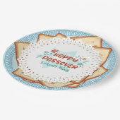 Blue and White Matzah Jewish Holiday Passover Papieren Bordje (Gekanteld)