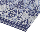 Blue and White Mexican Talavera Folk Art Tegel Snijplank (Hoek)