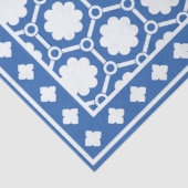 Blue and White Modern Bone Inlay Decoupage Paper Tissuepapier (Detail)