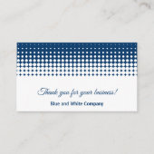 Blue and White Modern Combo Thank You & Afsprakenkaartje (Voorkant)