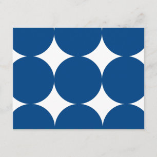 Blue and White Modern Polka Dots Wedding RSVP-kaar RSVP Kaartje