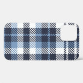 Blue and White modern tartan plaid Scottish seamle Case-Mate iPhone Case (Achterkant (horizontaal))
