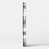 Blue and White modern tartan plaid Scottish seamle Case-Mate iPhone Case (Achterkant / Links)