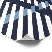 Blue and White modern tartan plaid Scottish seamle Poster (Hoek)