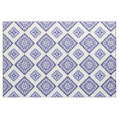 Blue and White Mosaic Geometric Azure Pattern Stof (Fat Quarter)