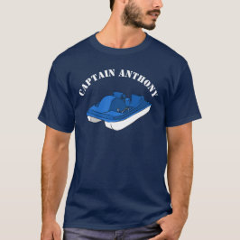 Blue and White Pedal Boat Specialized Graphic T-shirt