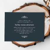 Blue and White Photo Graduation Party Kaart