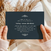 Blue and White Photo Graduation Party Kaart