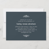 Blue and White Photo Graduation Party Kaart (Voorkant)