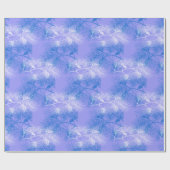 Blue and White Pine Holiday Pattern Cadeaupapier (Vlak)