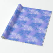 Blue and White Pine Holiday Pattern Cadeaupapier (Uitgerold)