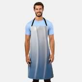 Blue and white plastic container schort (Gedragen)