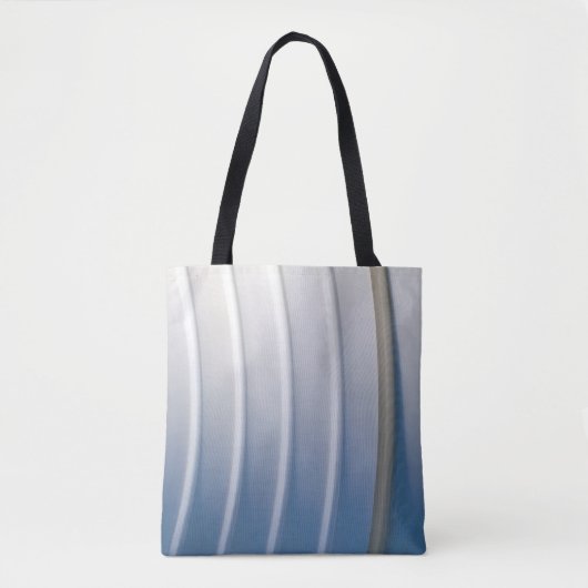 Blue and white plastic container tote bag (Voorkant)