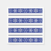 Blue and White Snowflake Napkins Servetten (Voorkant)