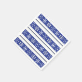 Blue and White Snowflake Napkins Servetten (Hoek)