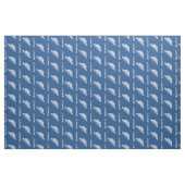 Blue and White Spaceship Personalized Pattern Stof (Yard (91,4 cm))