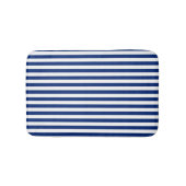 Blue and White Stripes Badmat (Voorkant)