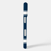 Blue and White Stripes Basketball Jersey Case-Mate iPhone Case (Achterkant / Rechts)
