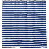 Blue and White Stripes Douchegordijn (Voorkant)