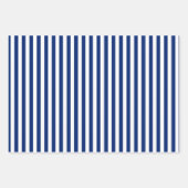 Blue and White Stripes Inpakpapier Vel (Voorkant)