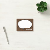 Blue and White Talk Bubble Persoonlijke naam Post-it® Notes (Kantoor)