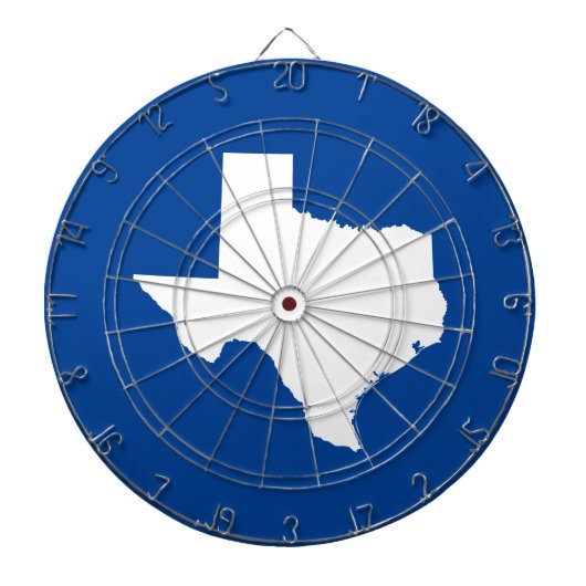 Blue and White Texas Dartbord (Voorkant)